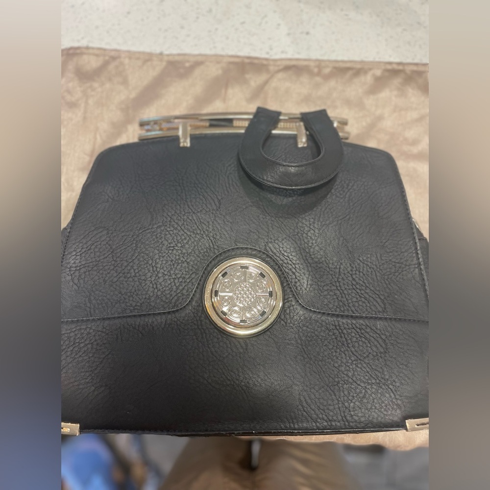 Women’s black bag with gold hardware NWOT